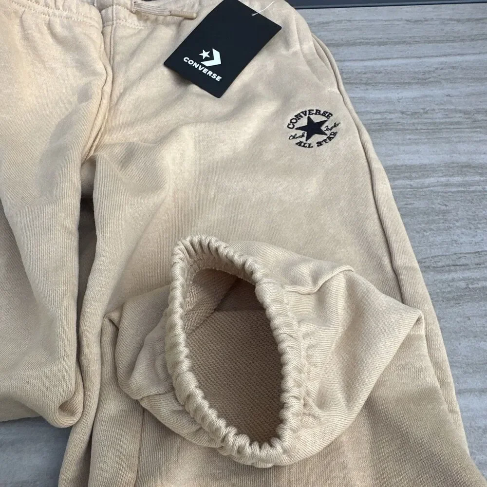 NWT Converse All Star Chuck Taylor Athletic Pants Brown Joggers Boys XS 6-7